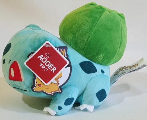 Imagen 6 de 7 de Peluche Bulbasaur Pokémon 15 Cm Original Esponjoso Calidad