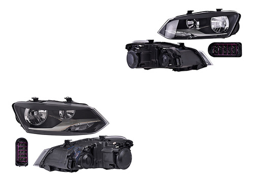 Set Faros Delanteros Depo Volkswagen Vento 2016 - 2020