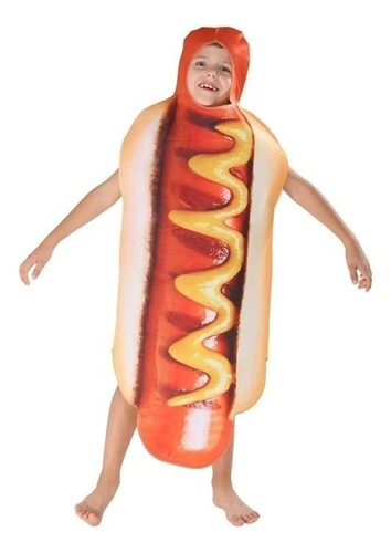 Disfraz De Hot Dog 3d Para Halloween Para Niños