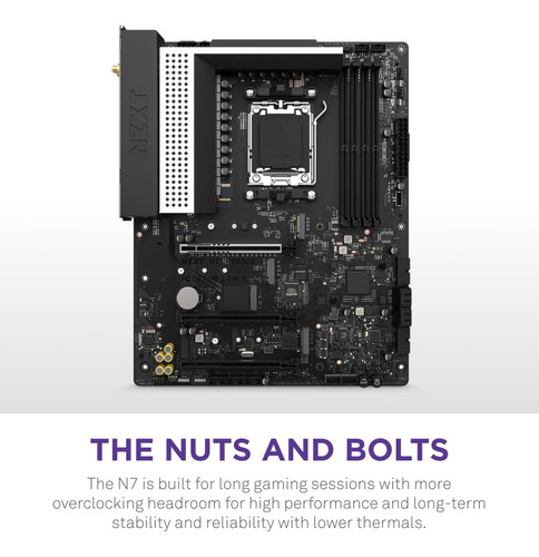 Nzxt N7 B650e - Chipset Amd B650 - Soporta Amd Ryzen 800...