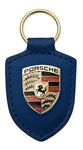 Porsche - Llavero De Piel, Diseño De Escudo De Porsche