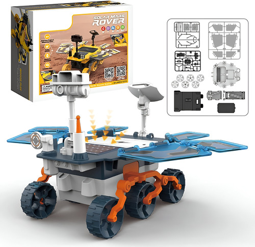 Mars Rover Kit Ensamble Energía Solar, Steam, Diy Toy, 46pzs