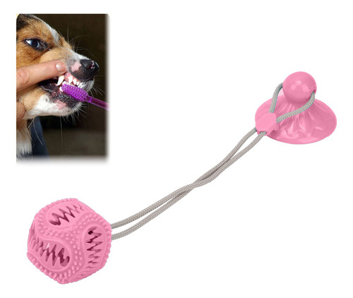 Q Molar Masticable Multifunción Con Ventosa Para Perros