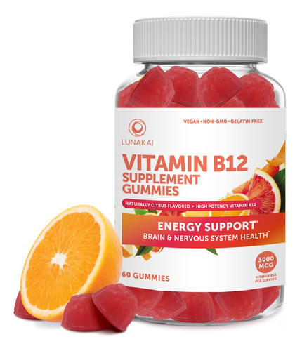 Gomitas De Vitamina B12 Para Adultos - Metil B-12 3000 Mcg G