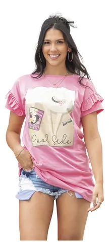 Vestido Corto Mujer Rosado Atypical 93561