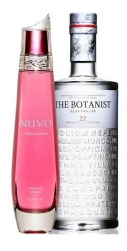 Combo X2  Nuvo Licor Espumante Con Vodka + Gin The Botanist 