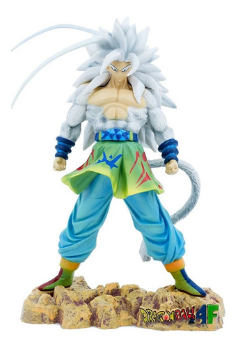 Figura Son Goku Super Saiyan Fase 3 Pelo Blanco Dragon Ball