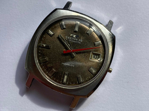 Technos Suíço Automático Date Antigo Funcionando 01658