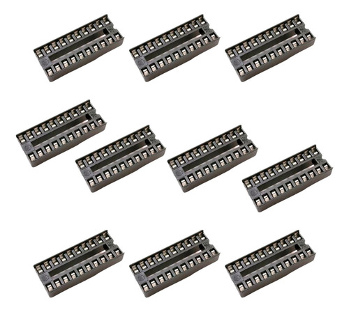 10 Pzas Base Socket 20 Pines Para Circuito Integrado