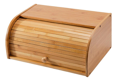 Z Recipiente De Madera Tradicional Para Guardar Pan, Caja