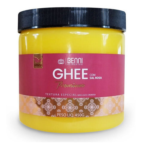 Manteiga Ghee Com Sal Rosa Do Himalaia - Benni Alimentos