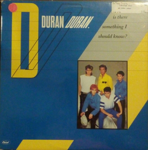 Vinilo Duran Duran Is There Something I Should Know