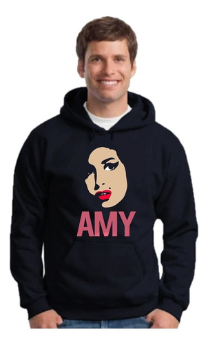 Buzo Canguro Amy Winehouse - Hoodie Con Capucha Unisex 