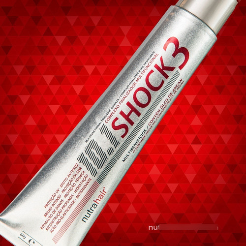 Kit Nutra Hair Shock3 Leave In Finalizador Protetor 3un