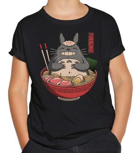 Remera Totoro Studio Ghibli Diseños Niño Algodón