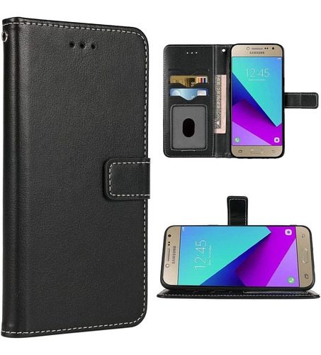 Funda Para Samsung Galaxy Grand Prime J2 - Negra + Tarjet...