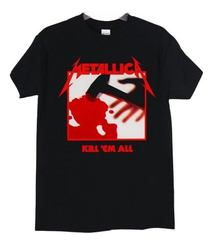 Metallica Kill Em All polera negra Manga Corta Hombre