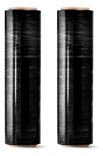 2x Bobina Filme Stretch 2,5kg 150 Metros Preto - Dispropil
