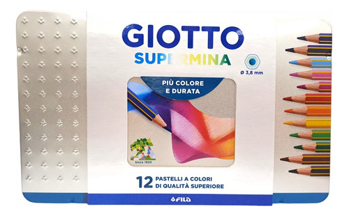 Lápices Giotto Supermina Lata X 12