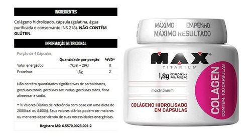 Combo Colágeno Hidrolisado - 300 Capsulas - Max Titanium