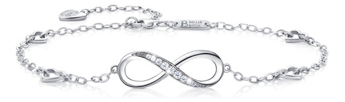 Billie Bijoux Plata Esterlina 925 Para Mujer Símbolo Infin.