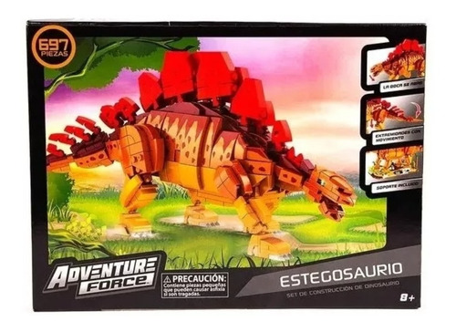 Adventure Force Estegosaurio Dinosaurio Set De Construcción 