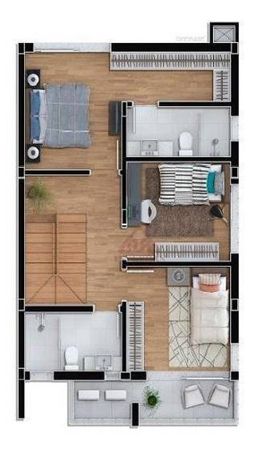 Sobrado Com 3 Dormitórios À Venda, 145 M² Por R$ 615.000,00 - Neoville - Curitiba/pr - So0170
