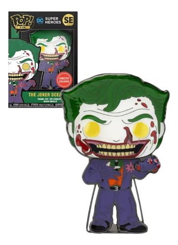 Funko Pop! Pin The Joker Dc Comic Dceased Exclusive (bloody)