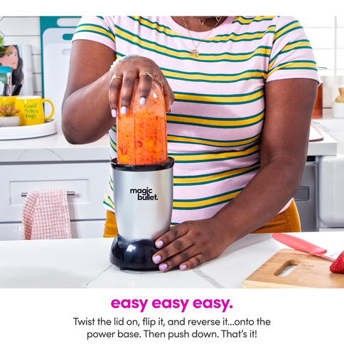 Batidora Licuadora Nutribullet By Magicbullet - Pequeña Plateado