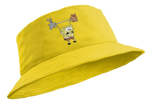 Gorro Bucket Bob Esponja Gym Pesas Peluches