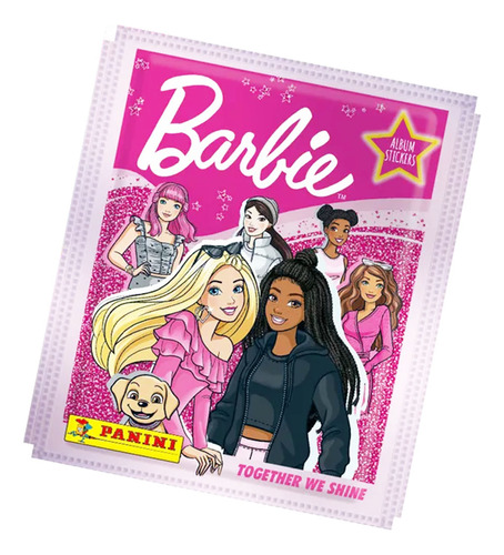 Kit 100 Figurinhas Barbie Juntas Nós Brilhamos