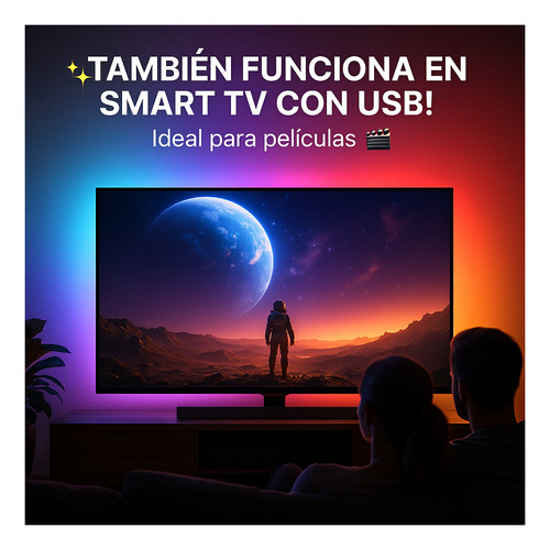 Cinta Tira Luz Led Para Pc Sync Backlight