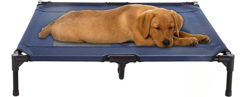 Cama Elevada Mascotas Petmaker Comodidad Descanso Azul 