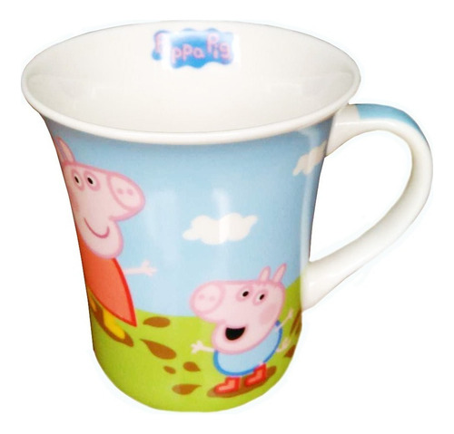 Taza De Cerámica Peppa Pig Otoño Parque