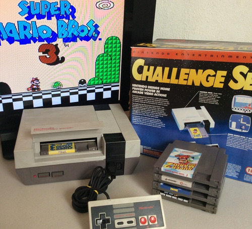 Nintendo Nes Consola + Trilogía Mario 1 2 3 Contra Punch Out