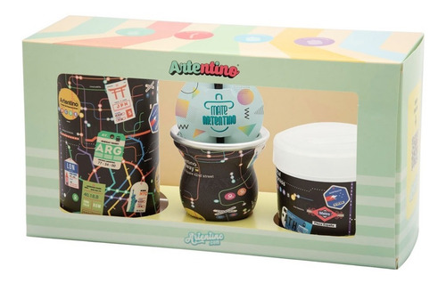 Imagen 5 de 10 de Mayorista 6 Caja Regalo Set Matero Artentino Mate Original