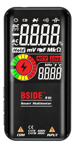 Multímetro Digital Bside S10 9999 Cuentas Lcd Ac/dc Voltime