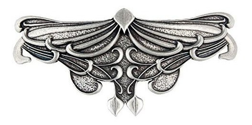 Clip De Pelo De La Hoja De Art Nouveau | Broche Artesanal De