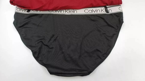 Calvin Klein Set 3 Calzon Bikini Stretch Mujer Original