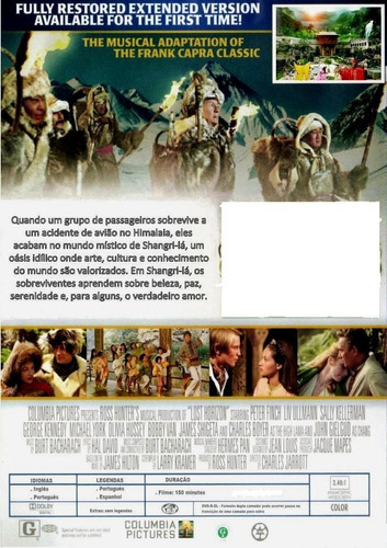 Horizonte Perdido - Dvd - Peter Finch - Liv Ullmann