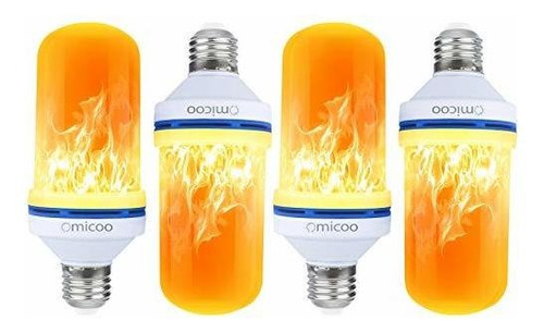 Pretigo Led Efecto Llama Bombillas De Fuego,