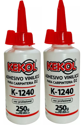 (2) Unid. Kekol K1240 Cola Vinilica Profesional 1/4 Kg