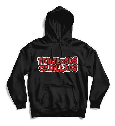 Buzo Los Fabulosos Cadillacs Logo Rojo Hoddie Rock Banda 