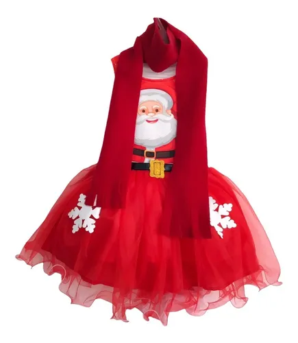 Vestido santa claus 2025 niña