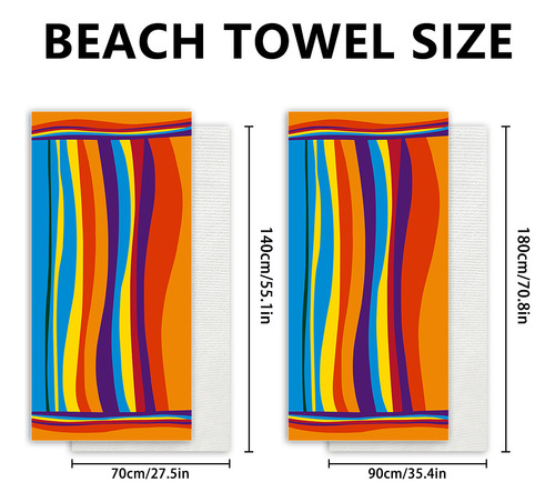 Toalla De Playa Con Impresión De Toallas De Playa Absorbente