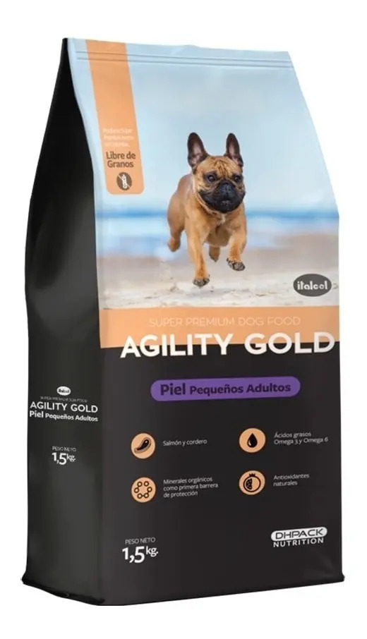 Agility Gold Pequeños Adultos Piel X 1.5 Kg