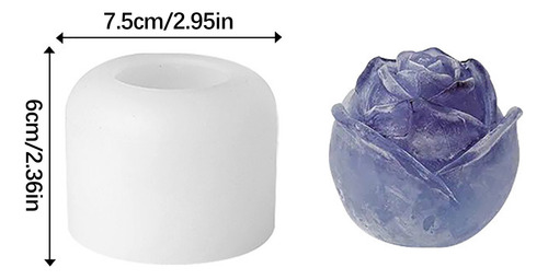 Molde De Hielo En Forma De Rosa T 3d, Molde Para Hielo De Ge