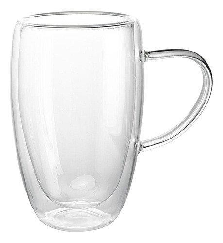 . 3 Taza De Café De Cristal De Doble Pared Moderna Con Asa