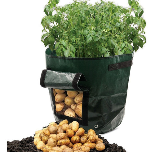 Jx Diy Potato Grow Plantador Pe Cloth Bolsa Contenedor De Si