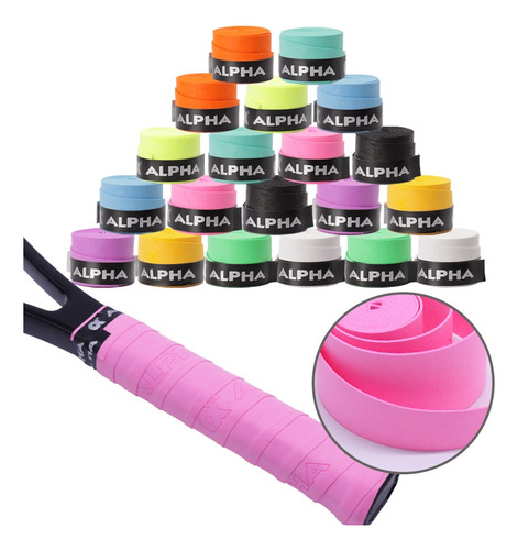 Grip Para Raqueta Padel Y Tenis Cinta Raquetas 20 Piezas